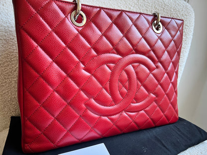 Chanel Red Caviar Grand Shopper Tote (GST)