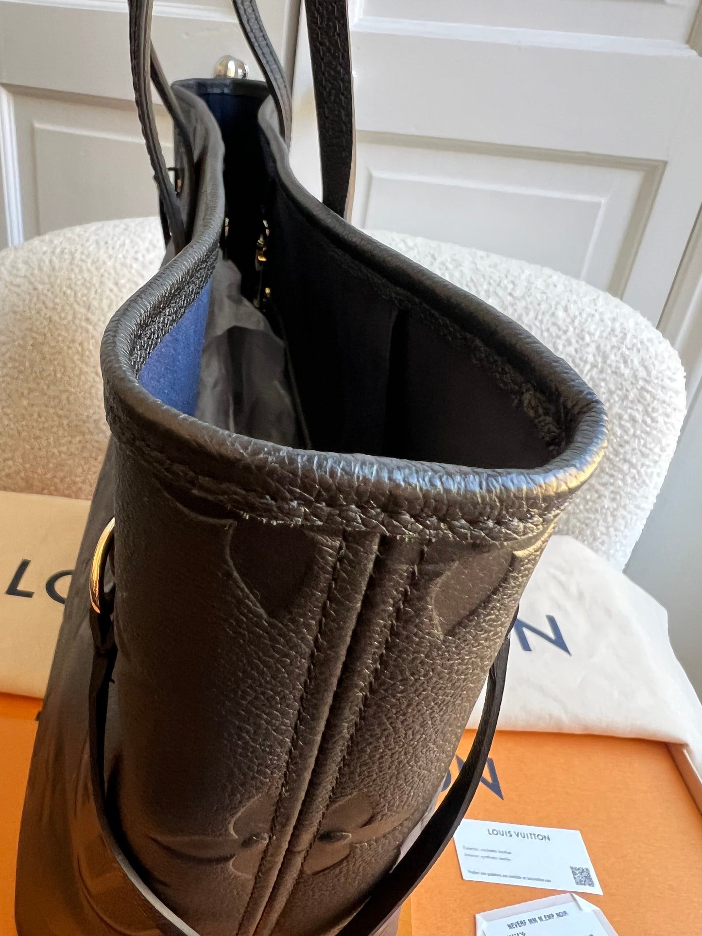 Louis Vuitton Neverfull MM Black Empreinte (RRP £2,010)