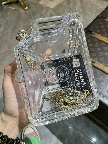 Chanel Luxury Leather Gold Clutch Style 2