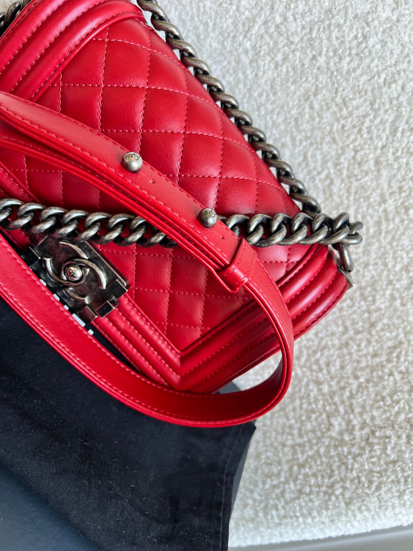 Chanel Small Red Boy Bag (RRP £5,390)