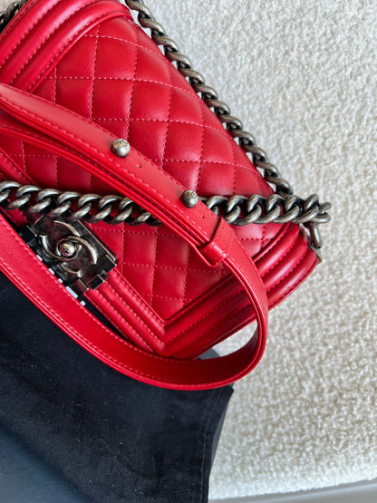 Chanel Small Red Boy Bag (RRP £5,390)