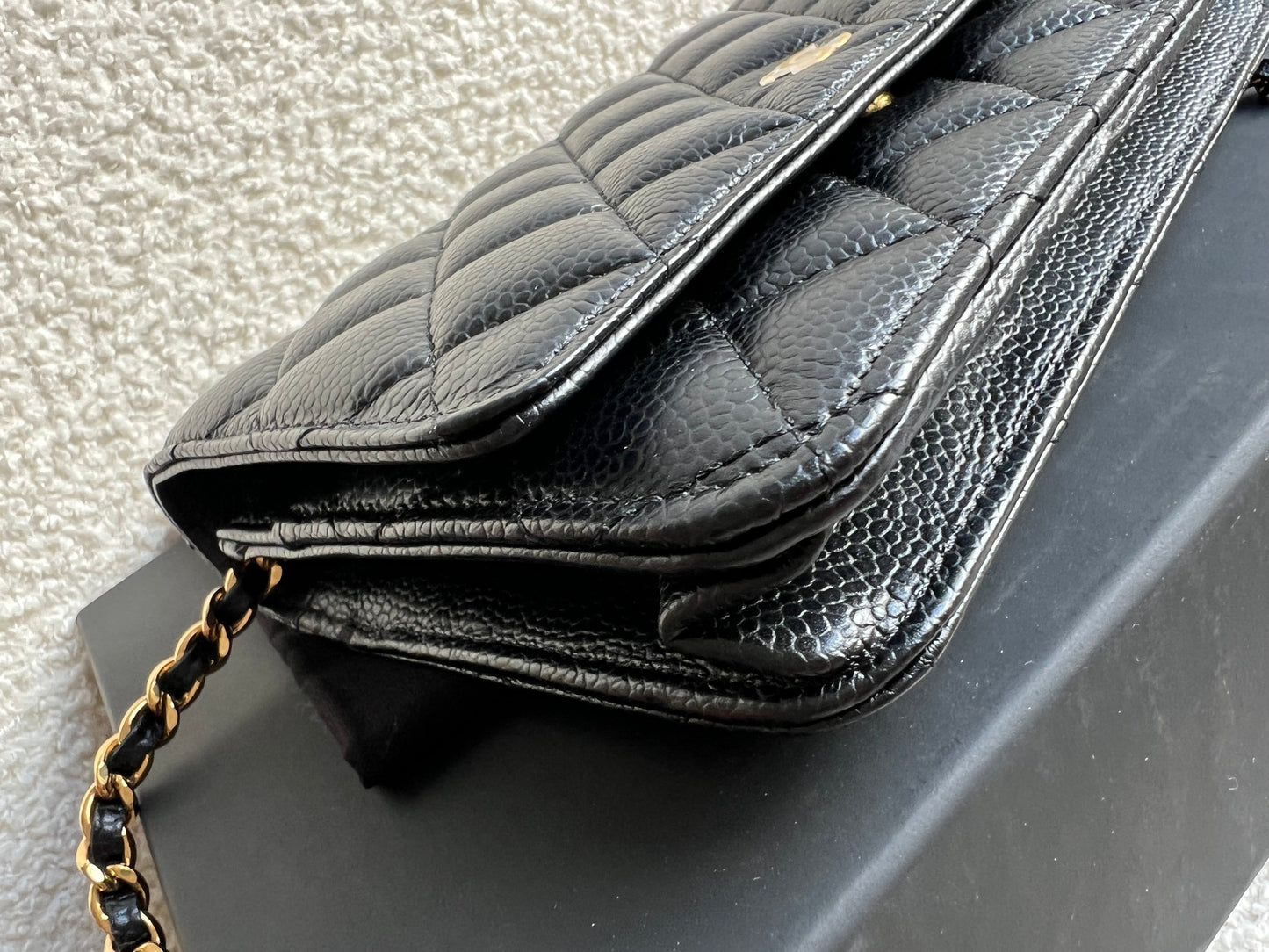Chanel Black Caviar Wallet on Chain (RRP £2,930)