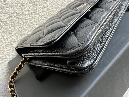 Chanel Black Caviar Wallet on Chain (RRP £2,930)
