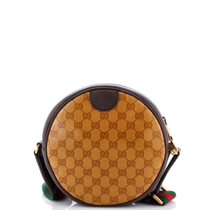 x adidas Ophidia Round Crossbody Bag GG Coated Canvas Small