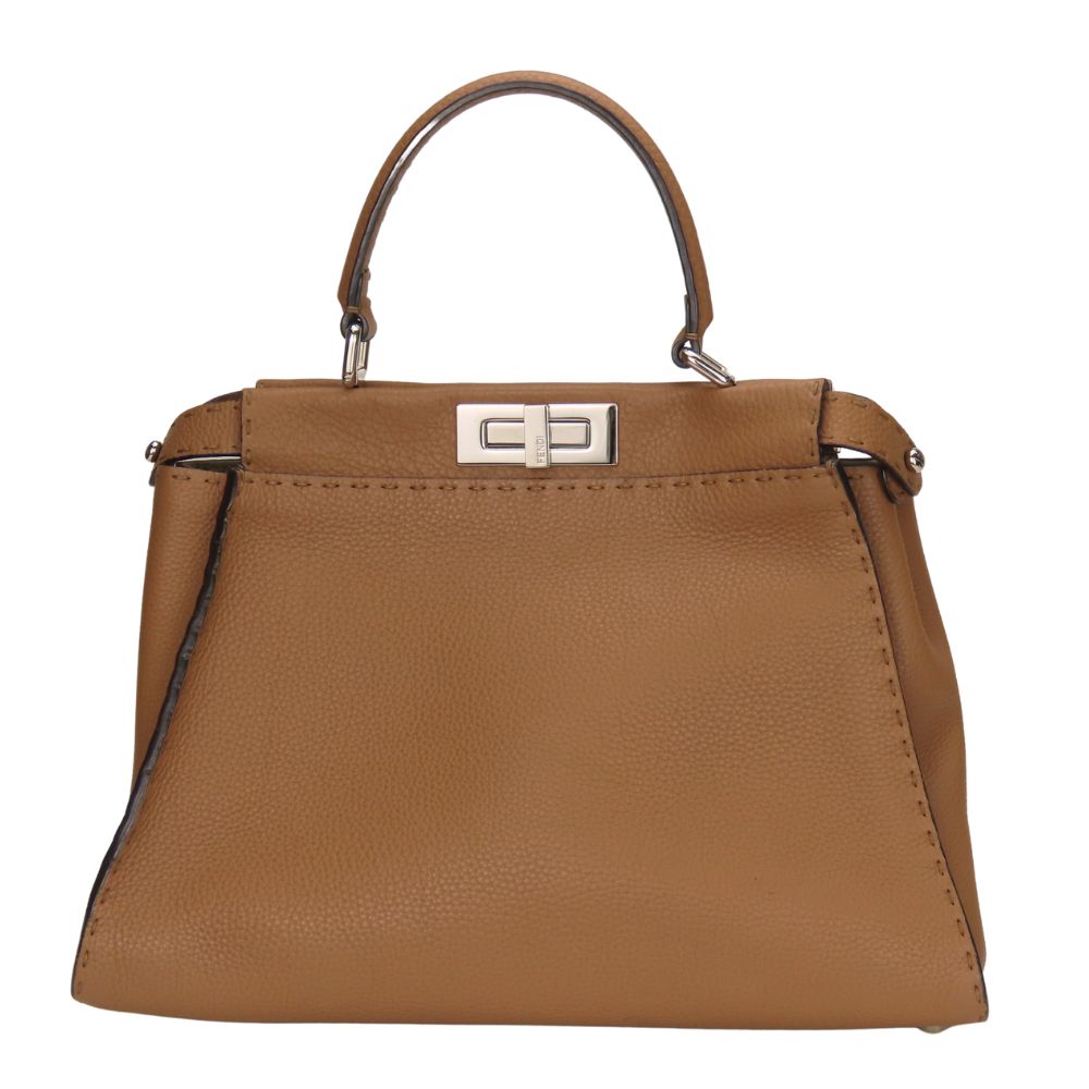 Fendi Mamma Bucket Velour Enamel Shoulder Bag