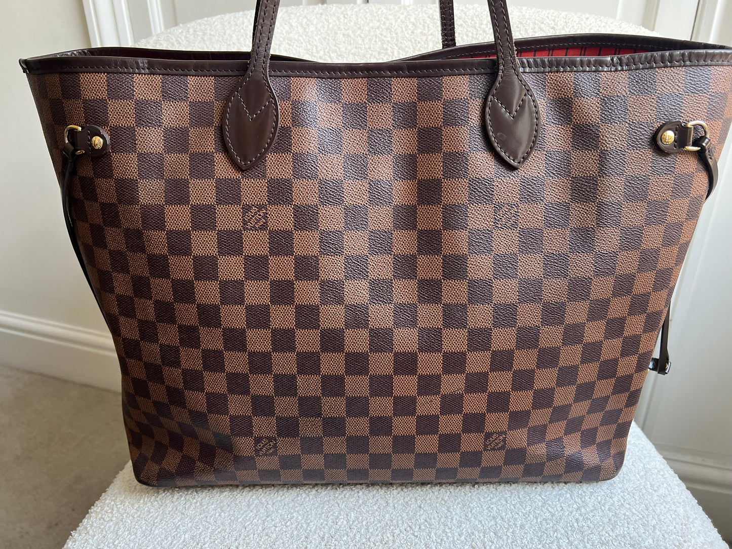 Louis Vuitton Neverfull GM Damier Ebene Cherry Interior (RRP £1,500)