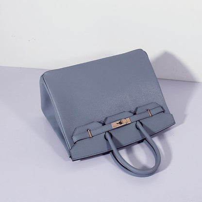 Luxury Hermes 35Cm Birkin Bag Epsom Leather Blue Lin Gold