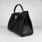 Luxury Hermes Kelly 32Cm Togo Leather Handbag 6108 Black Golden