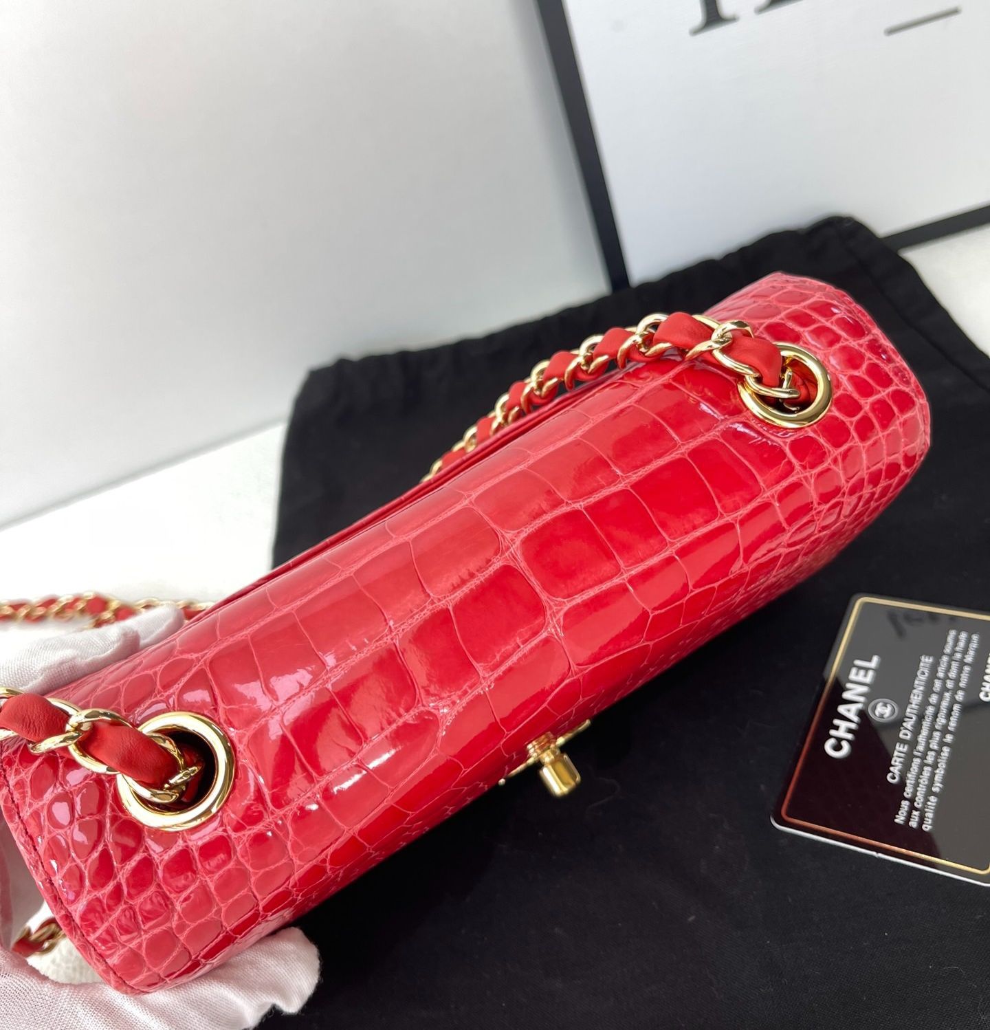 Chanel Mini Flap Gold Shoulder Bag Gold