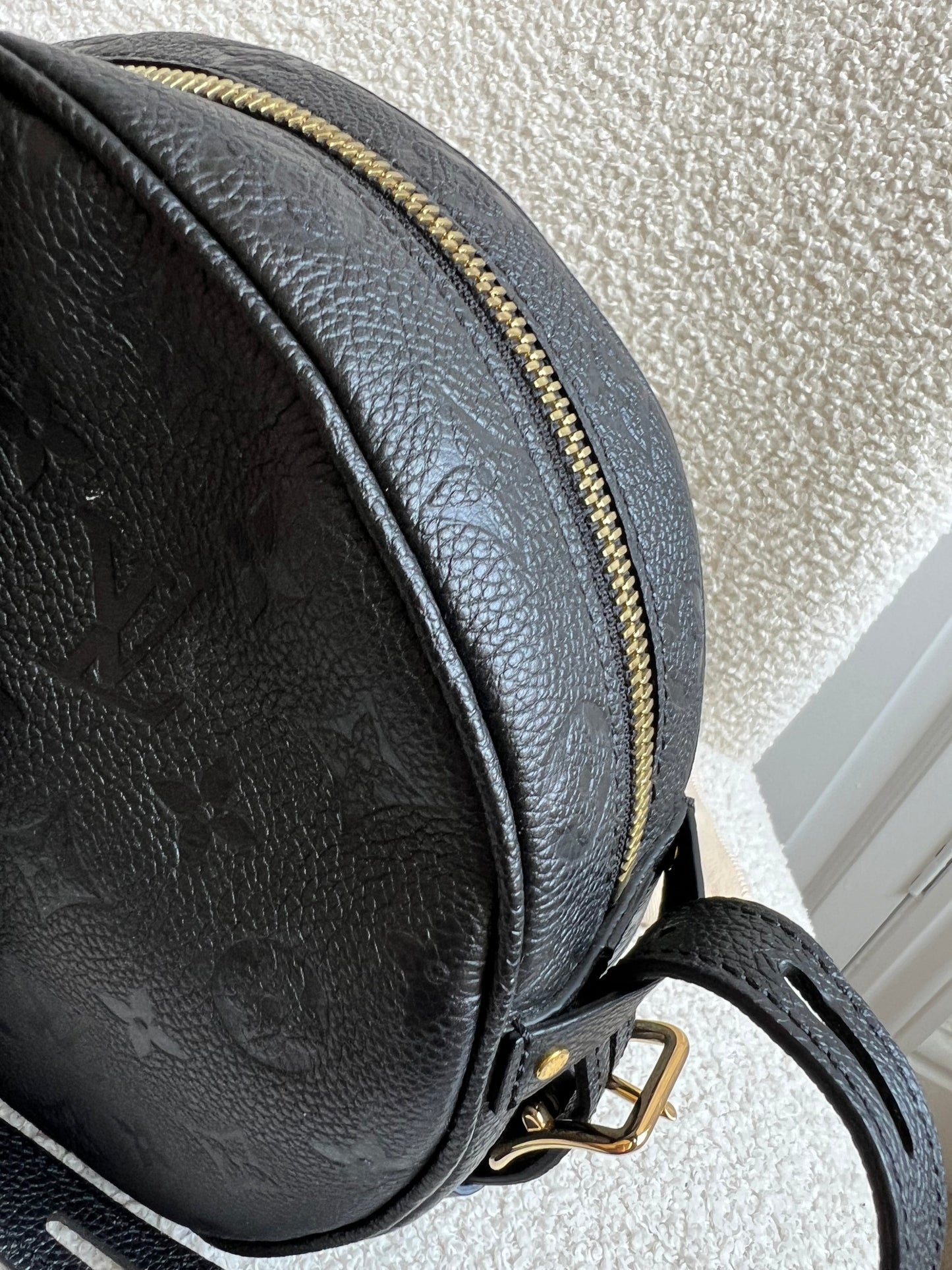 Louis Vuitton Boite Chapeau Souple MM Black Empreinte (RRP £2590)