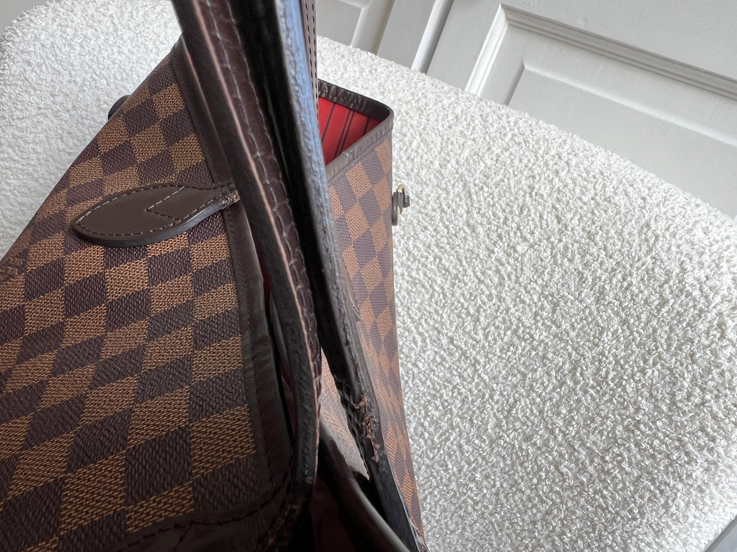 Louis Vuitton Neverfull GM Damier Ebene Cherry Interior (RRP £1,500)