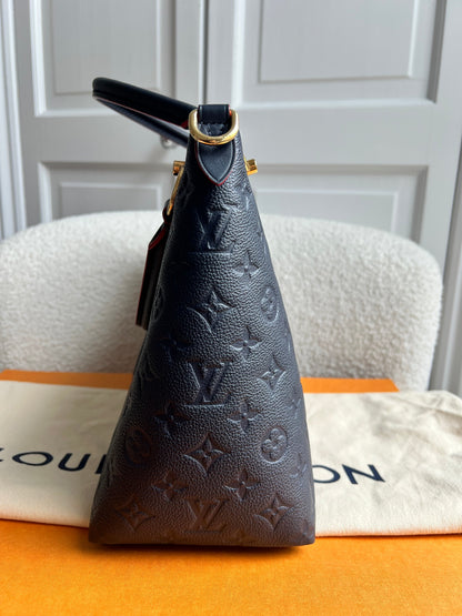 Louis Vuitton V Tote MM Navy Empreinte (RRP £2,390)