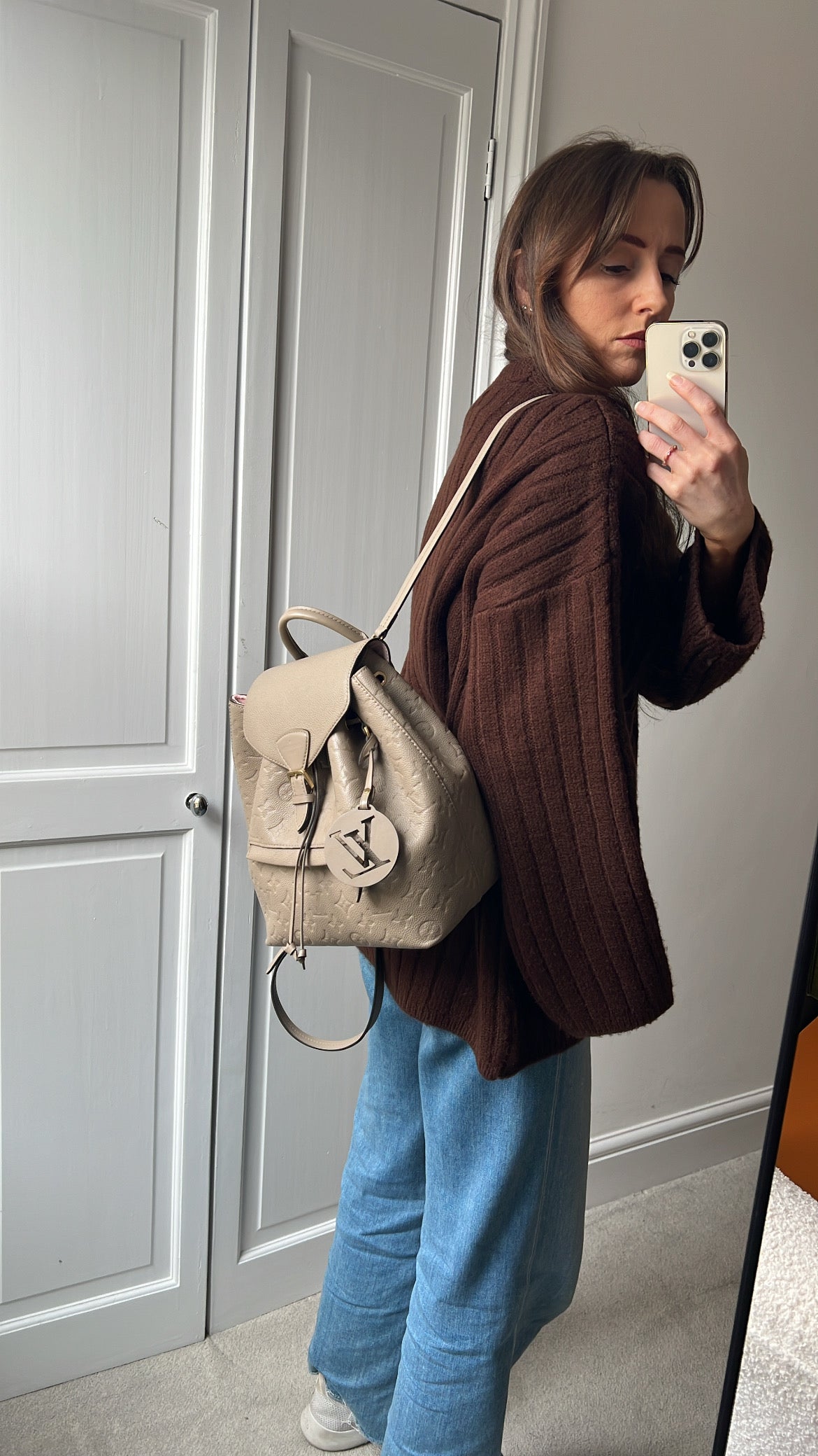 Louis Vuitton Tourterelle Montsouris Backpack Empreinte (RRP £2170)