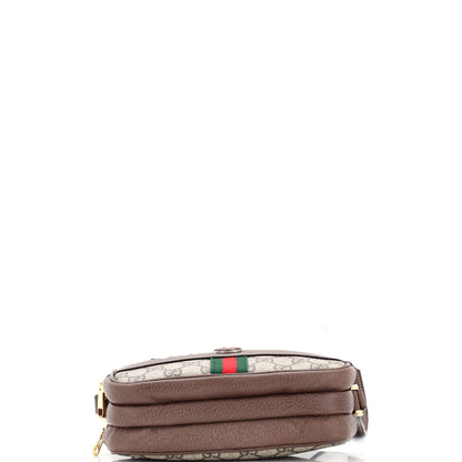 Ophidia Triple Zip Crossbody Bag GG Coated Canvas Mini