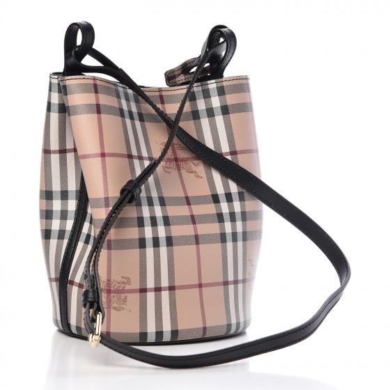 Haymarket Check Colours Small Lorne Bucket Crossbody Black