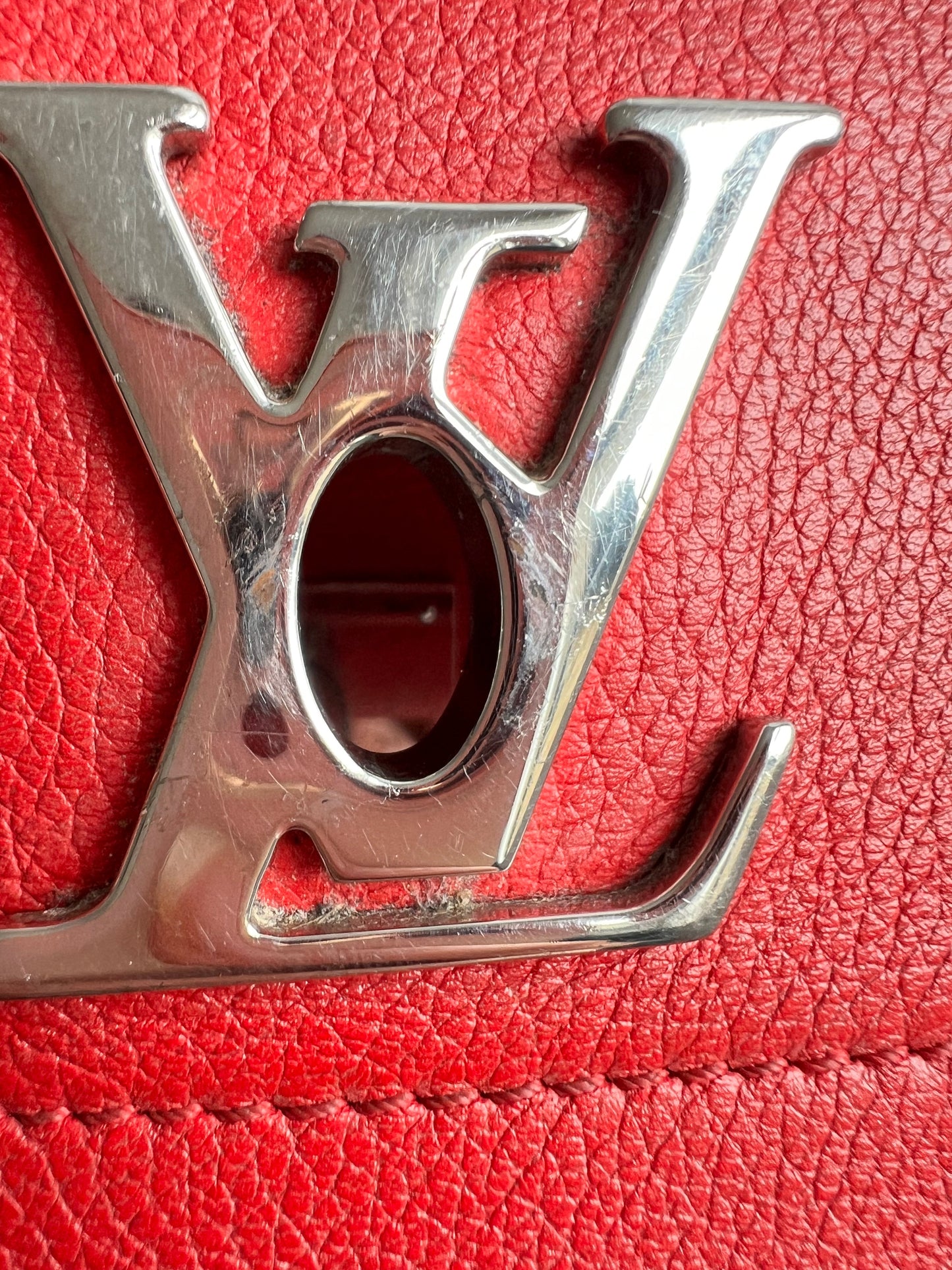 Louis Vuitton Red Mylockme II BB Bag