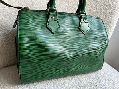 Louis Vuitton Speedy 30 Green Epi