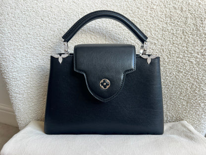 Louis Vuitton Capucines BB in Black with Crystal Flowers (RRP £5350)
