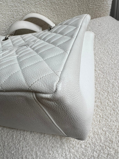 Chanel White Caviar Grand Shopper Tote (GST)