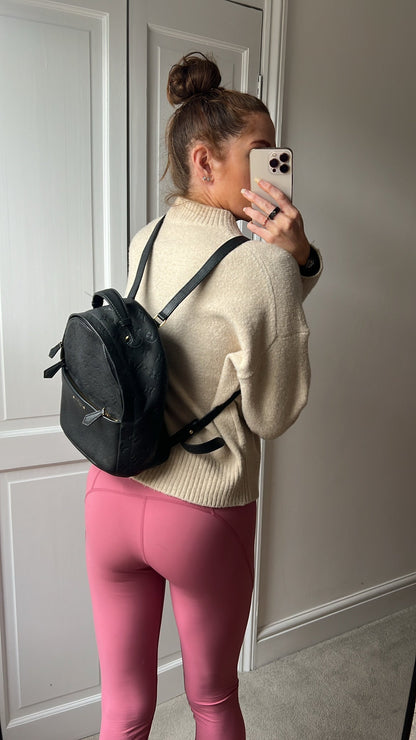 Louis Vuitton Sarbonne Backpack Black Empreinte