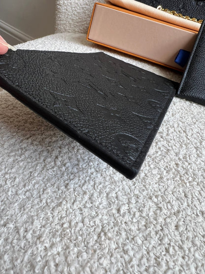 Louis Vuitton Felicie Pochette Black Empreinte Monogram (RRP £1230)