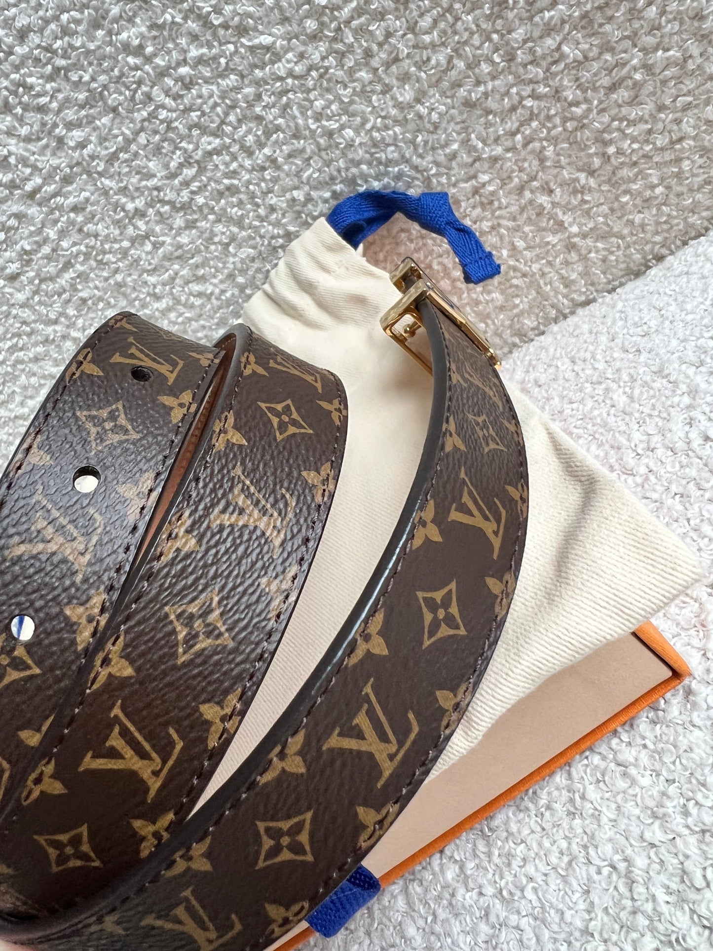 Louis Vuitton Initials Belt Monogram Size 95
