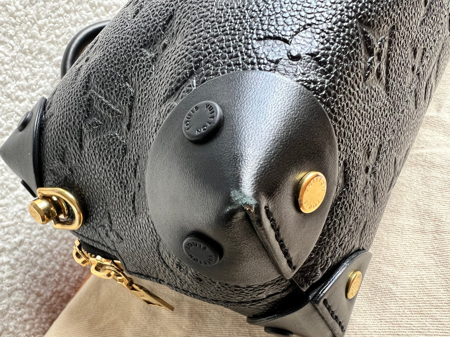 Louis Vuitton Black Empreinte Petite Malle Souple Bag (RRP £2420)