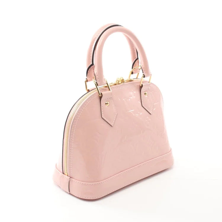 Louis Vuitton Light Pink Vernis Monogram Alma BB