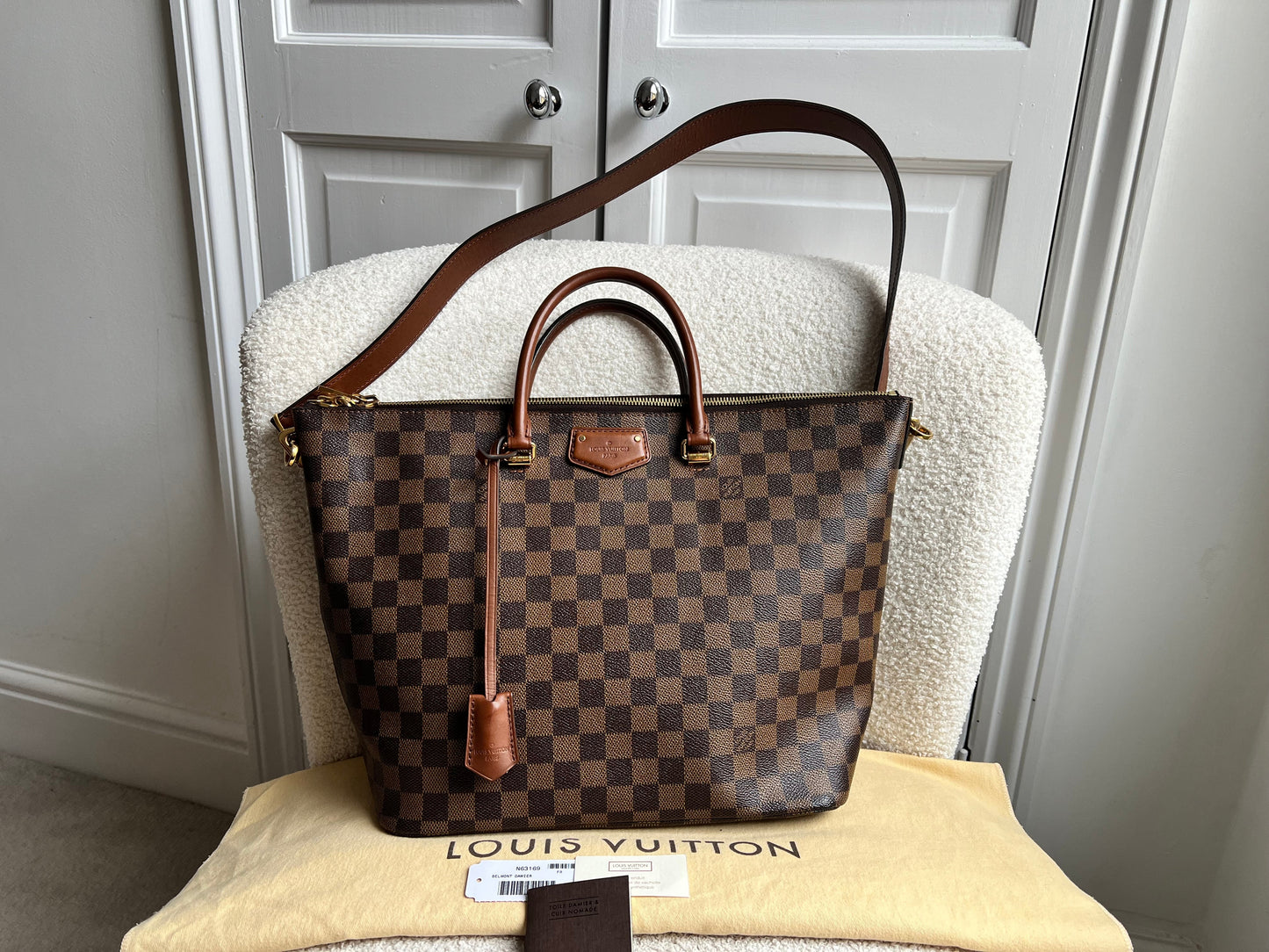 Louis Vuitton Belmont Tote Damier Ebene