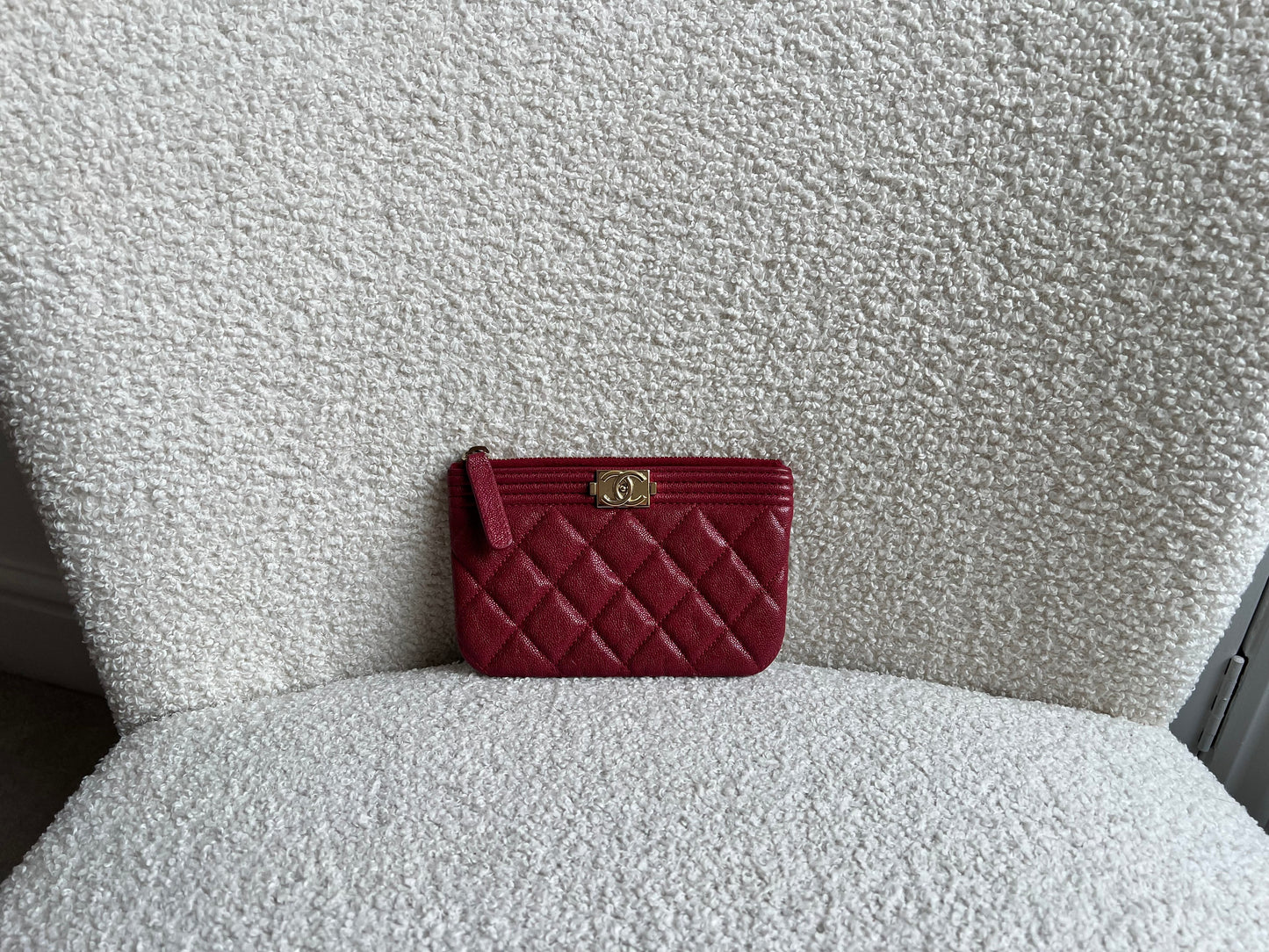 Chanel Boy Pink Zip pouch Mini Ocase (RRP £530)