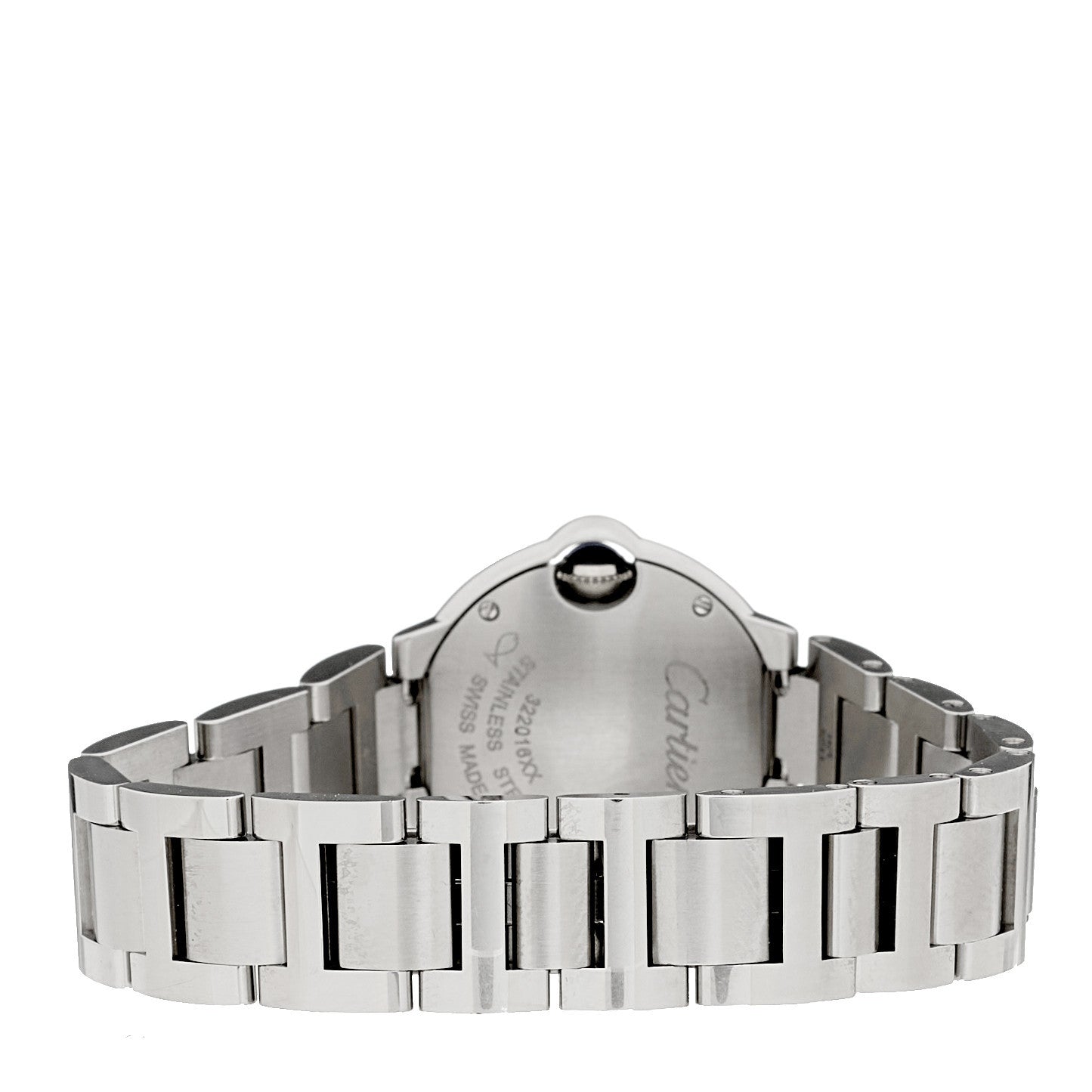 Stainless Steel Diamond Bezel 28mm Ballon Bleu De Cartier Quartz Watch