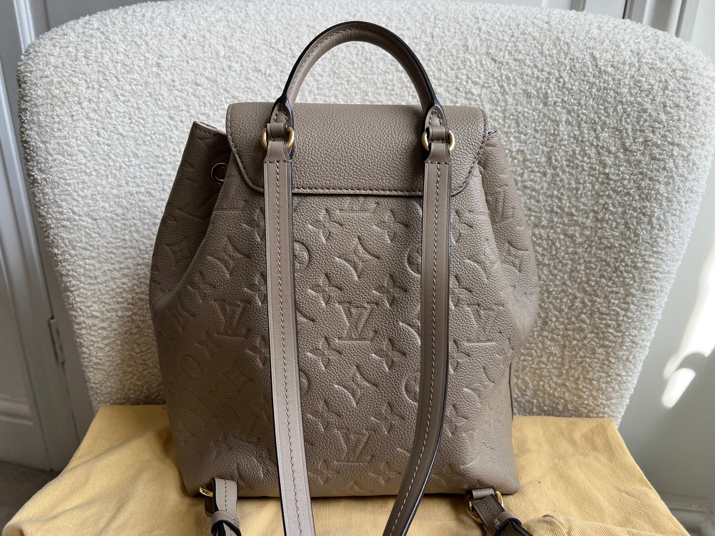 Louis Vuitton Tourterelle Montsouris Backpack Empreinte (RRP £2170)