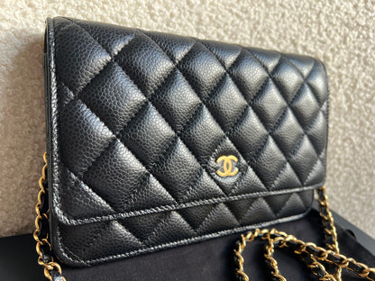 Chanel Black Caviar Wallet on Chain (RRP £2,930)