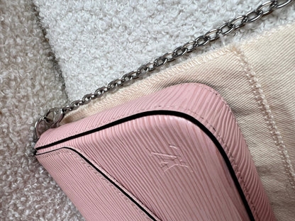 Louis Vuitton Felicie Pochette Rose Ballerine Epi (RRP £1160)