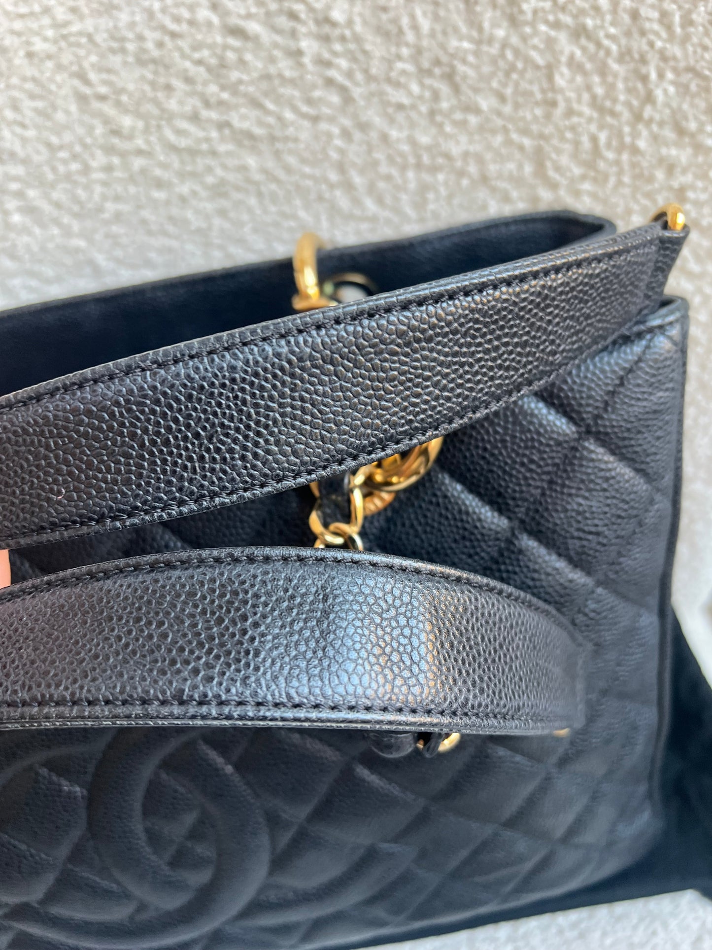 Chanel Black Caviar Grand Shopper Tote Gold Hardware (GST)