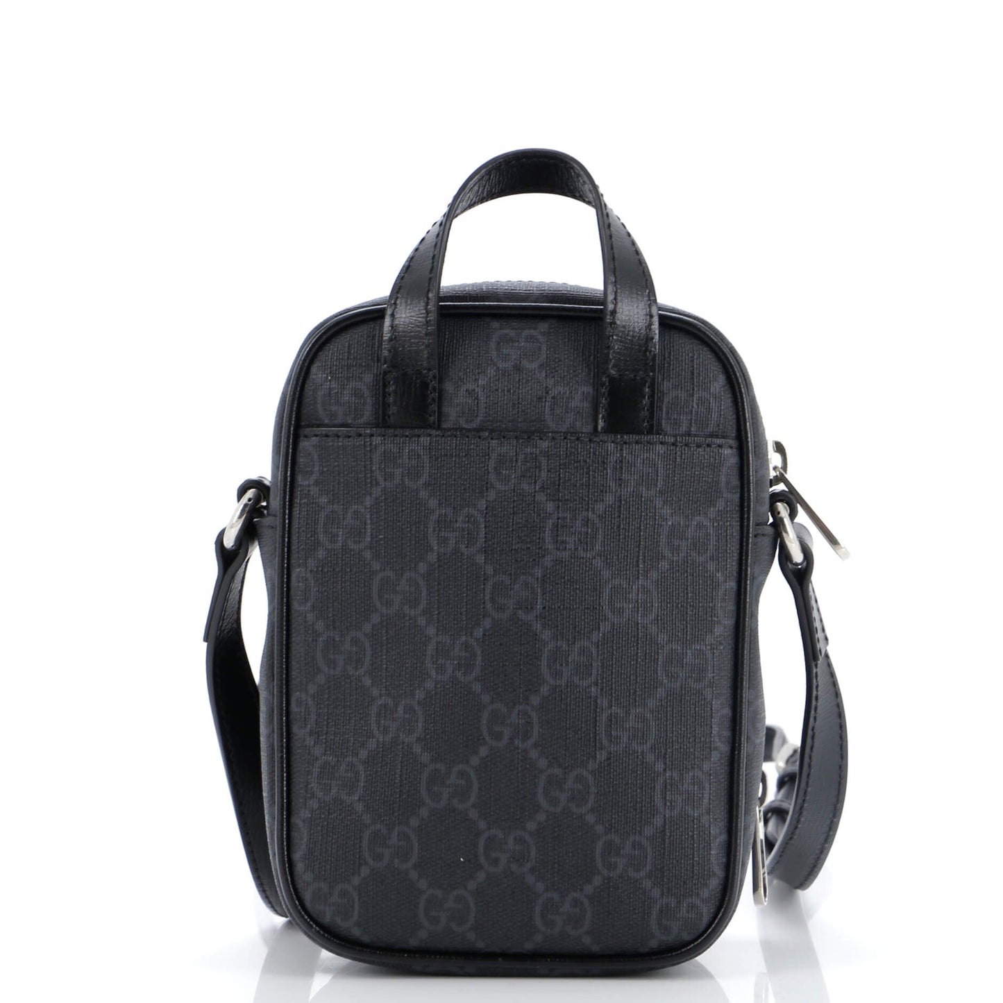 Interlocking G Patch Top Handle Crossbody Bag GG Coated Canvas Mini
