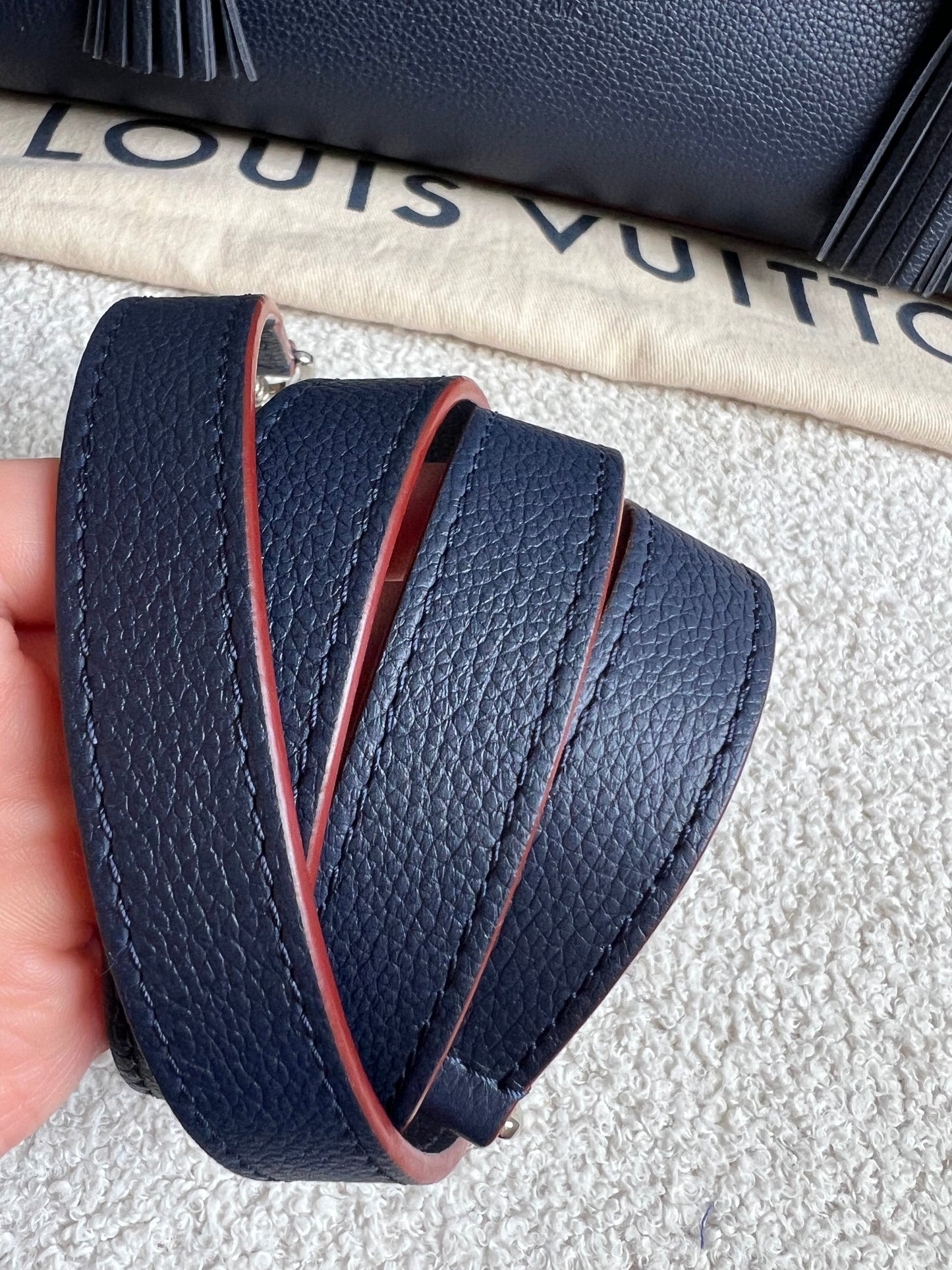 Louis Vuitton Lockmeto Bag in Marine Rouge