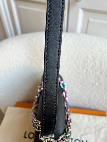 Louis Vuitton Black Triple Chain Twist MM Shoulder Bag (RRP £3550)