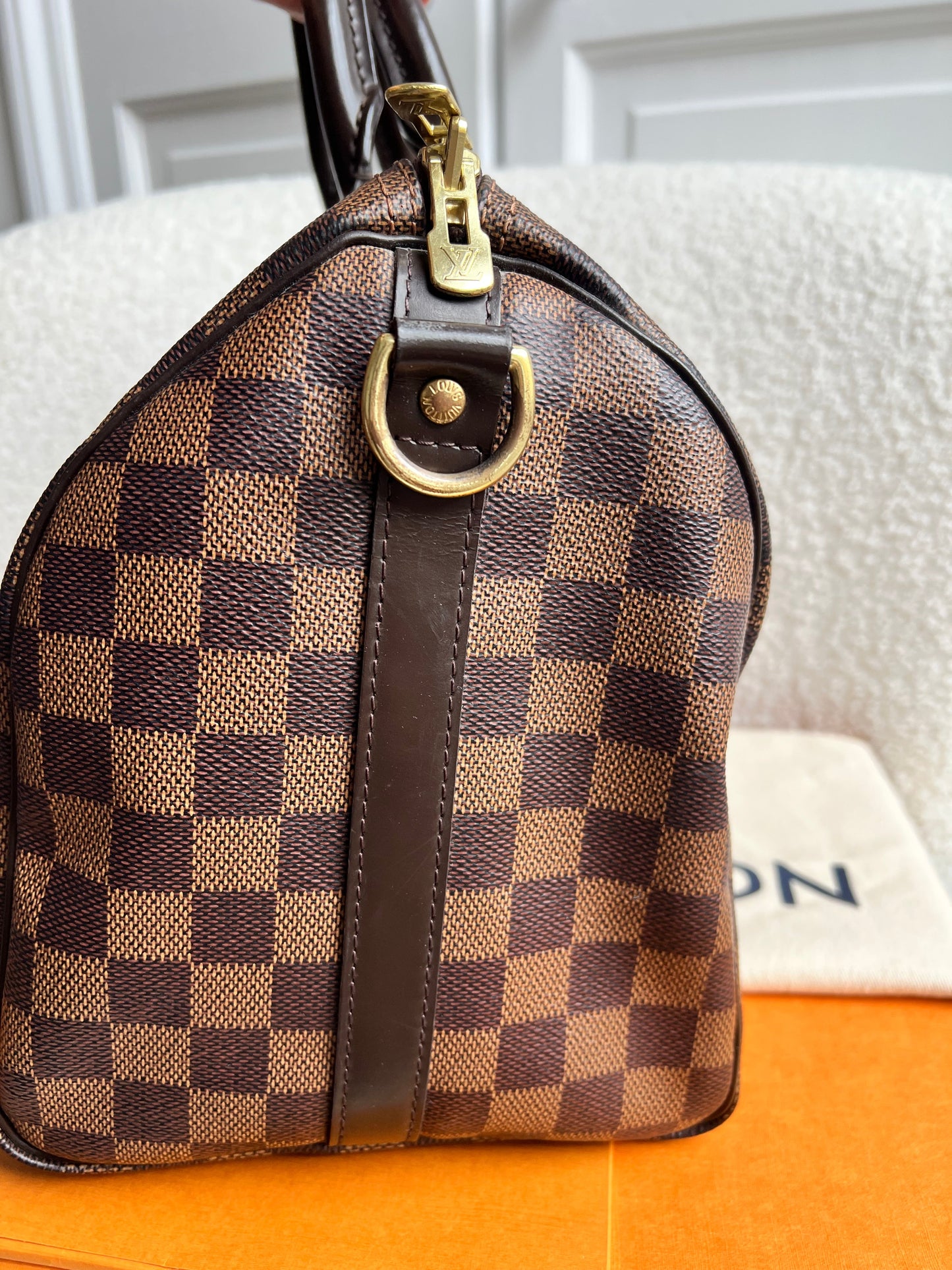 Louis Vuitton Speedy Bandouliere 30 Damier Ebene (RRP £1490)