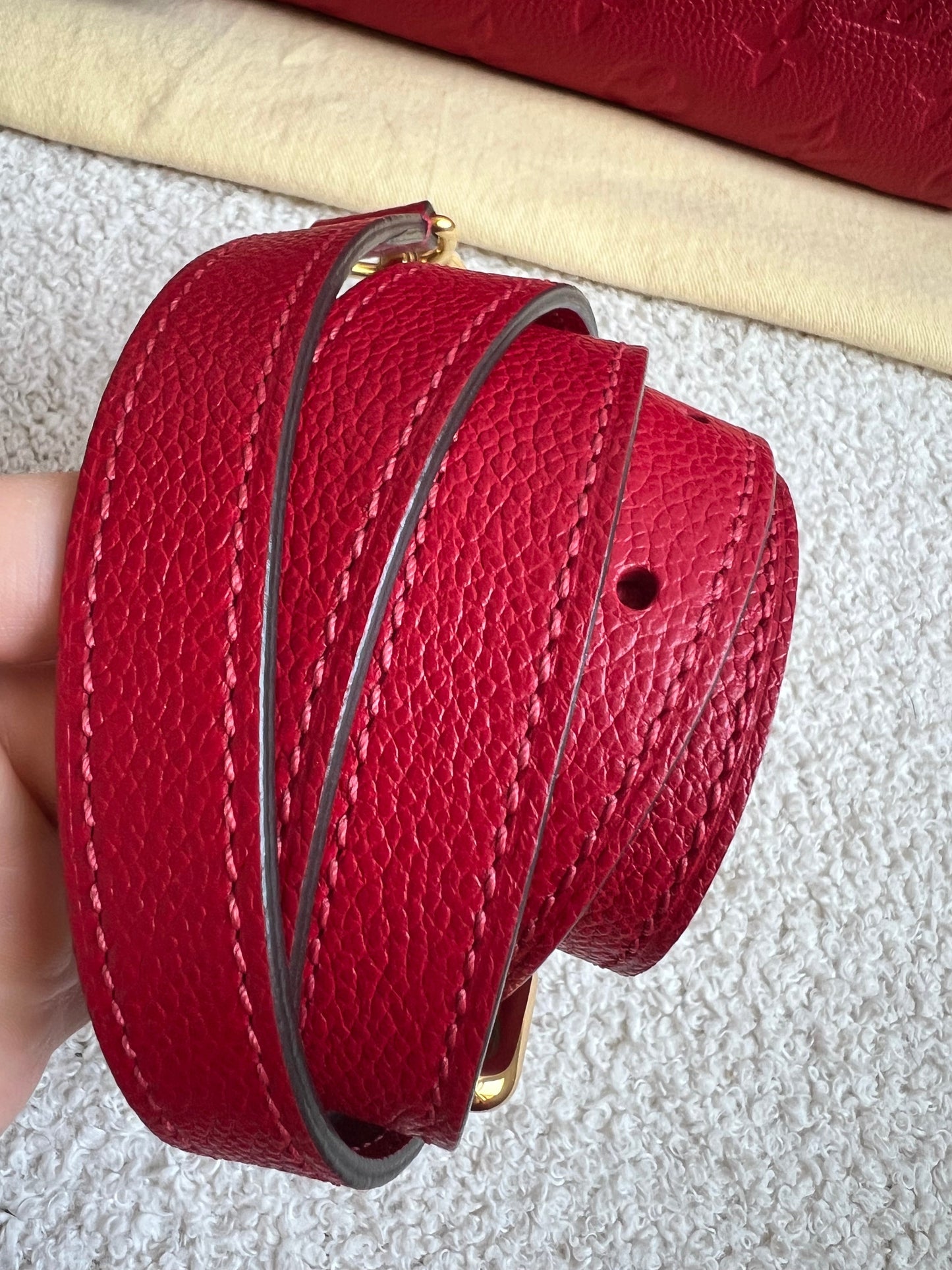 Louis Vuitton Speedy 25 Red Empreinte (RRP £1,840)
