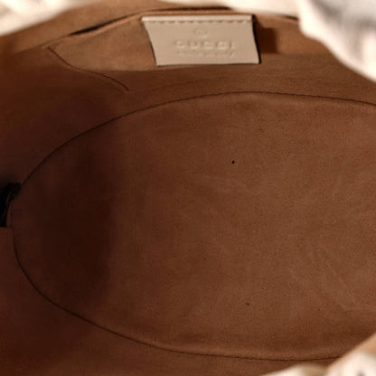 Horsebit 1955 Bucket Crossbody Bag Leather and GG Canvas Small