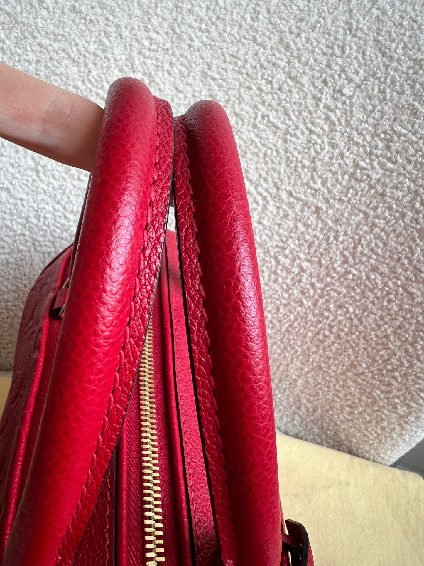Louis Vuitton Speedy 25 Red Empreinte (RRP £1,840)