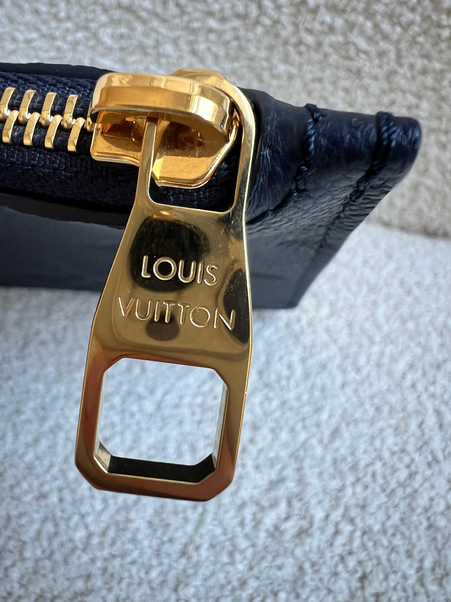 Louis Vuitton Pouch (from Neverfull) Navy Empreinte