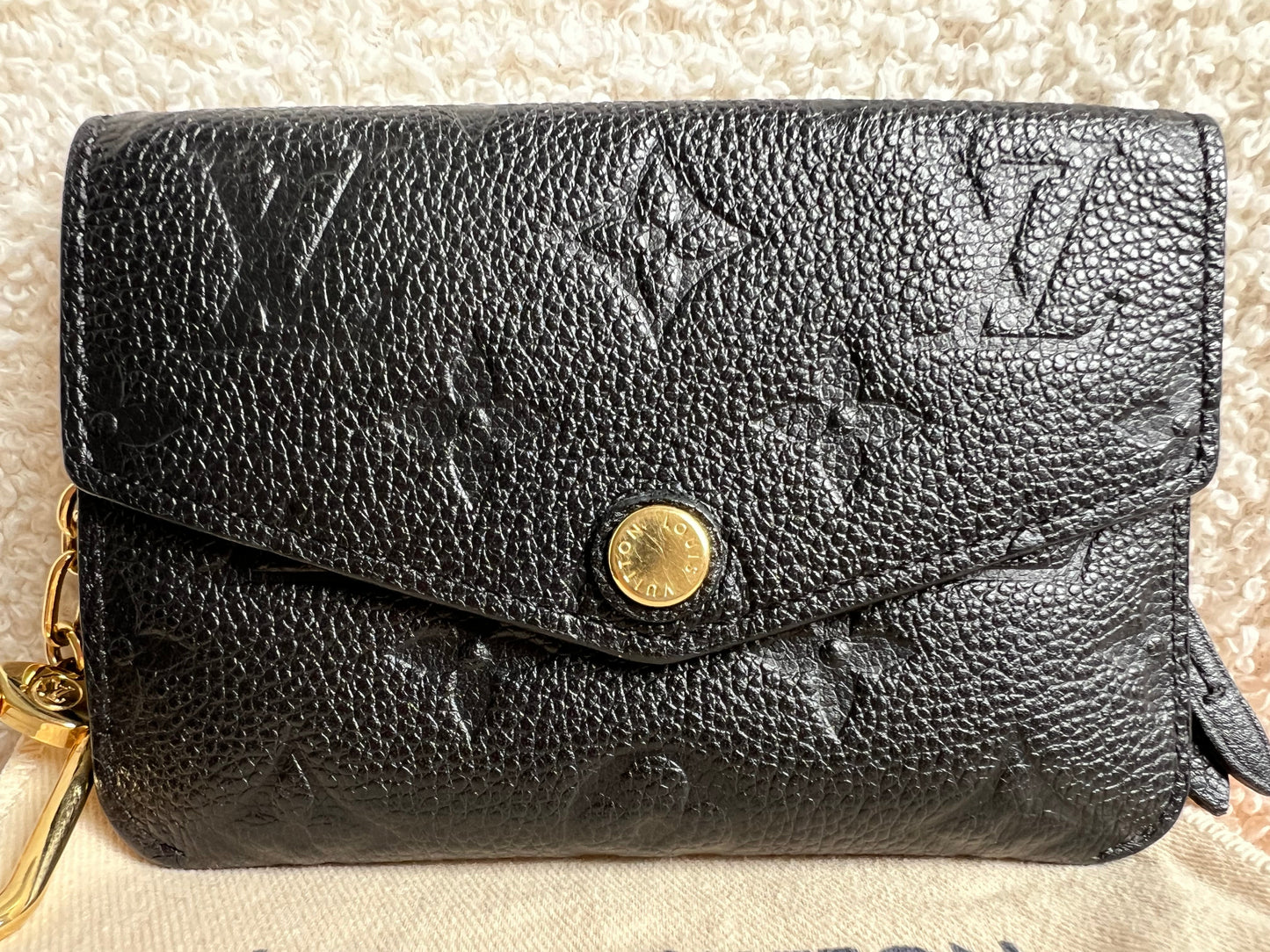 Louis Vuitton Key Pouch Black Empreinte