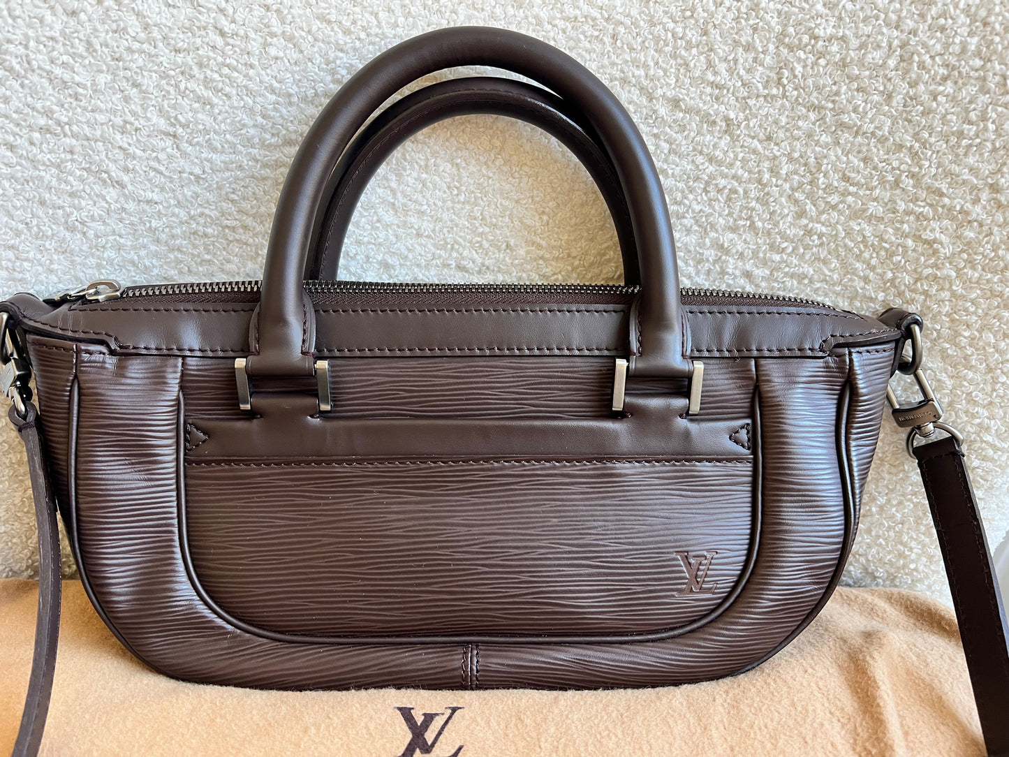Louis Vuitton Dhanura PM Dark Brown Epi Leather
