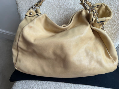 Chanel Beige Edgy Lambskin Large Hobo