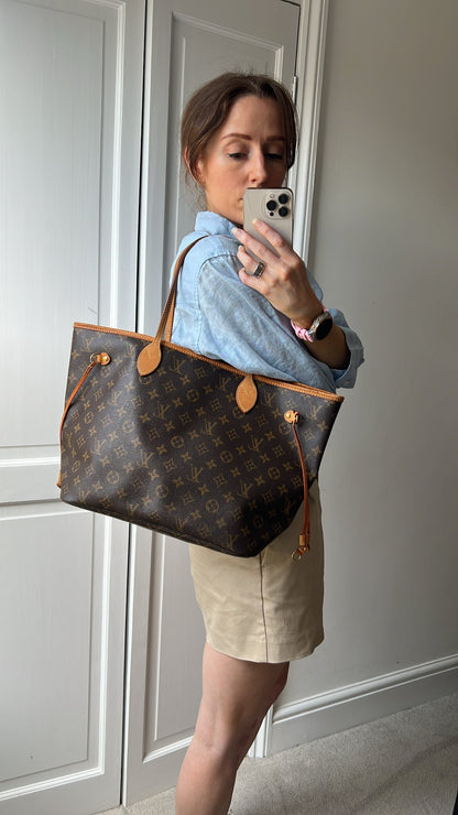 Louis Vuitton Neverfull MM Monogram Beige