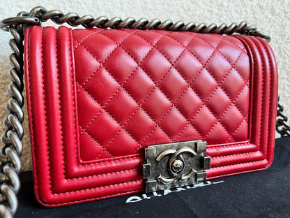 Chanel Small Red Boy Bag (RRP £5,390)