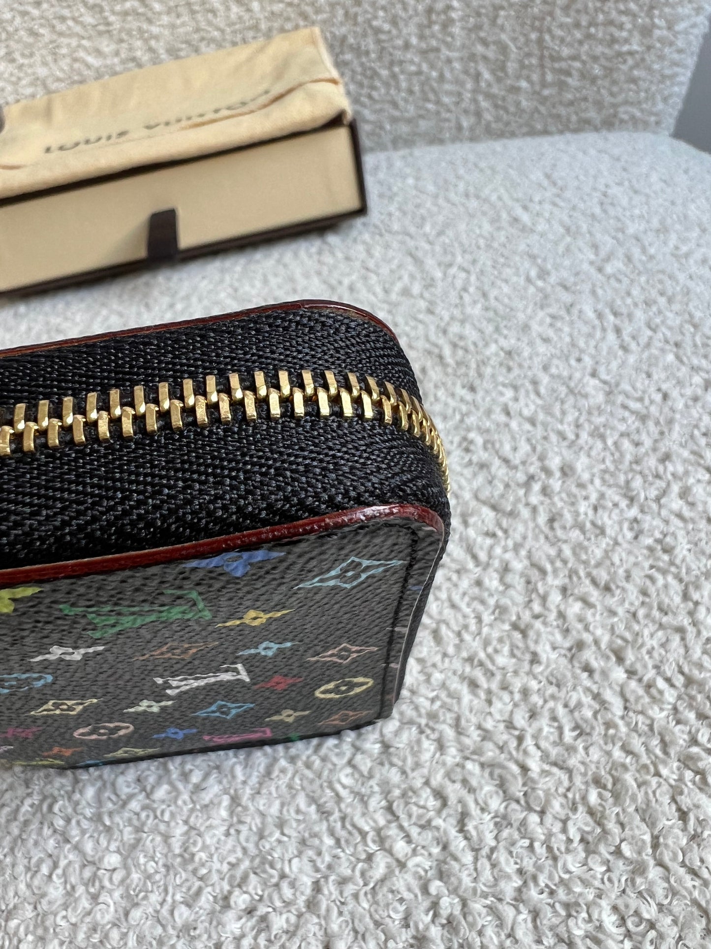 Louis Vuitton Zippy Coin Purse in Black Multicolore Monogram