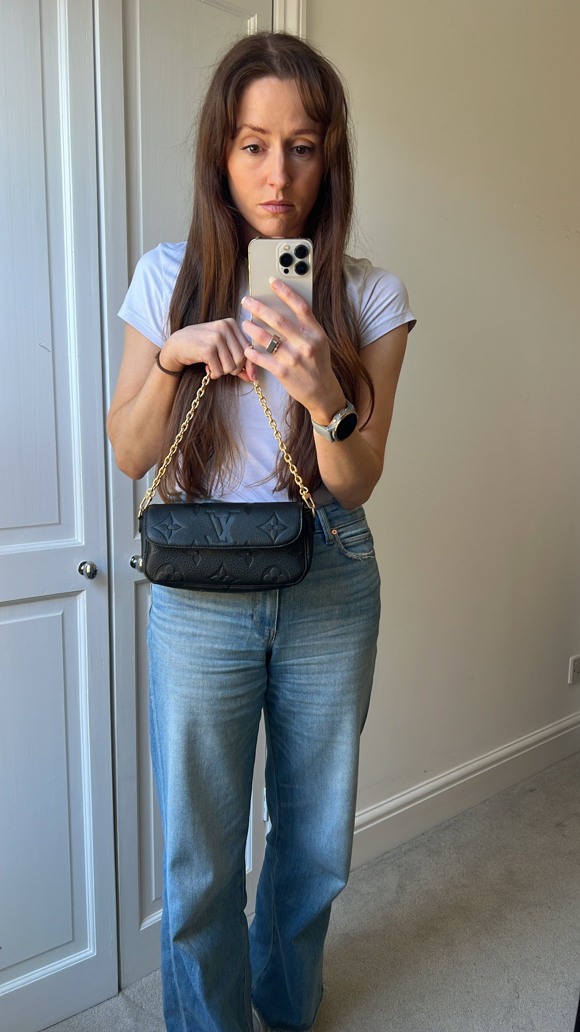 Louis Vuitton Ivy Wallet on Chain Bag Black Empreinte (RRP £1,460)